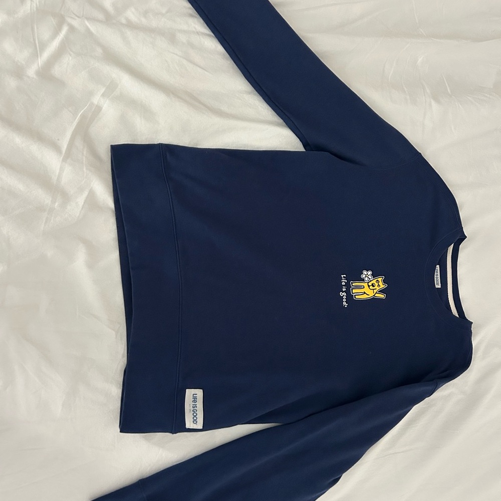 Life Is Good Navy Blue Women’s crewneck
